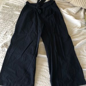 Blue linen pants